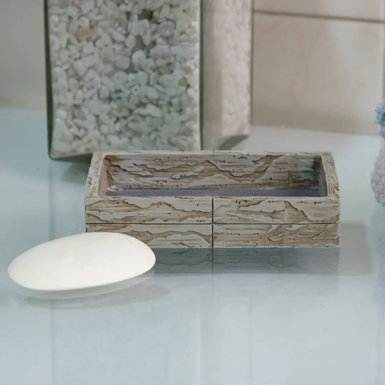 Soap Dish | Bathroom Counter, Shower & Kitchen | Antique Stone Finish